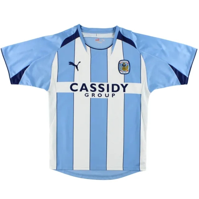 2008-09 Coventry Puma '125 Years' Home Shirt S - Coventry City / Excellent 