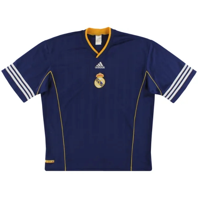 1999-00 Real Madrid adidas Training Shirt *Mint* L - Real Madrid / Mint 