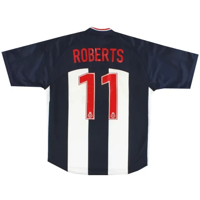 2000-02 West Brom Patrick Home Shirt Roberts #11 M - West Brom / Excellent 