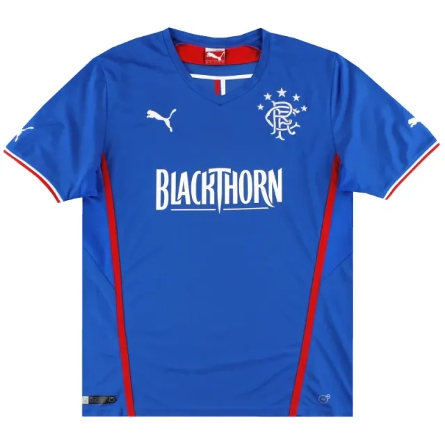 2013-14 Rangers Puma Home Shirt *Mint* XXL - Rangers / Mint 
