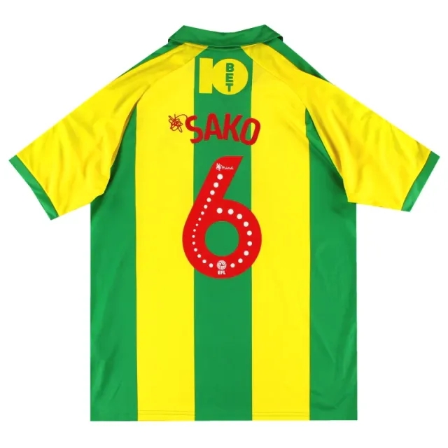 2018-19 West Brom Puma Player Issue Away Shirt Sako #6 L - West Brom / Excellent 