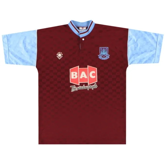 1990-91 West Ham Bukta Home Shirt *As New* S - West Ham / As New 