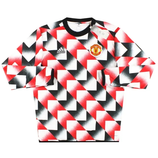 2022-23 Manchester United adidas Pre Match Warm Up Sweatshirt *BNIB* - Manchester United / BNIB 