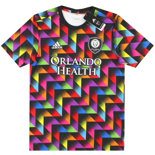 2022 Orlando City adidas LGBTQ+ Pre-Match Shirt *w/tags* M - USA Soccer Clubs / w/tags 