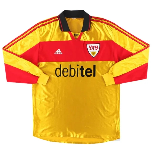 1999-01 Stuttgart adidas Player Issue Third Shirt #8 L/S XL - Other German Clubs / Excellent 