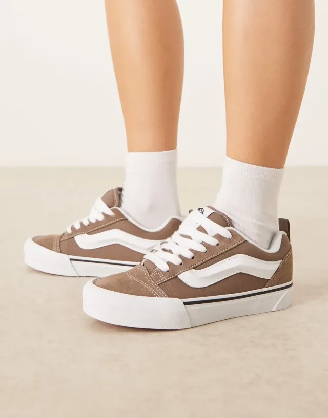 Vans Knu Skool Colour Theory Trainers In Walnut Brown