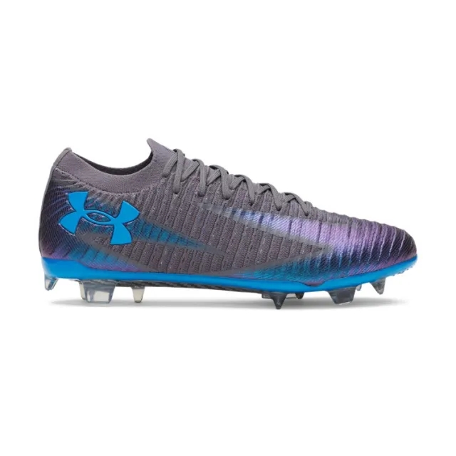 Under Armour  Shadow Elite 3 FG Men's Soccer Cleats Castlerock / Black / Blue Atlantis 9