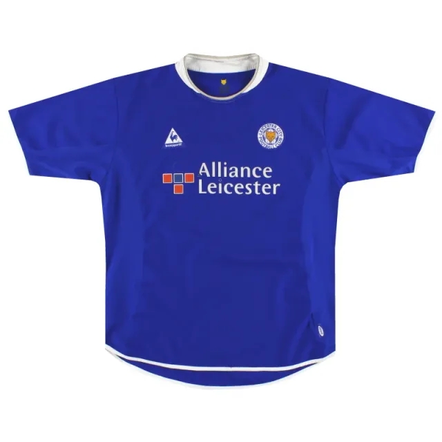 2003-05 Leicester City Le Coq Sportif Home Shirt *Mint* XXL - Leicester City / Mint 