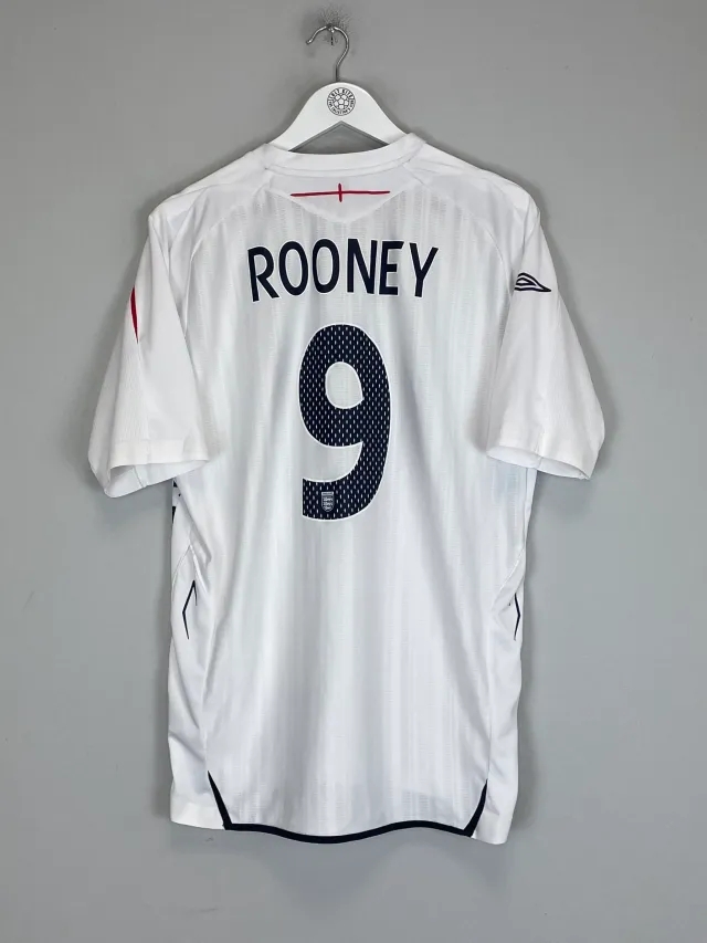 2007/09 ENGLAND ROONEY #9 HOME SHIRT (L) UMBRO | Cult Kits