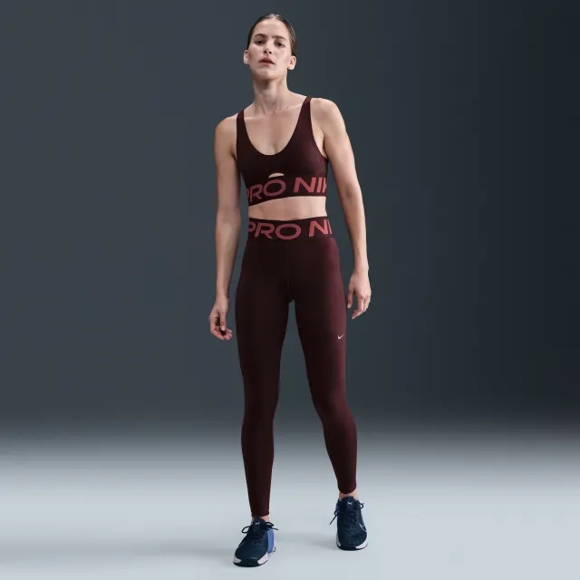 Nike Pro Sculpt Women's High-Waisted Full-Length Leggings - Red - Recycled Polyester