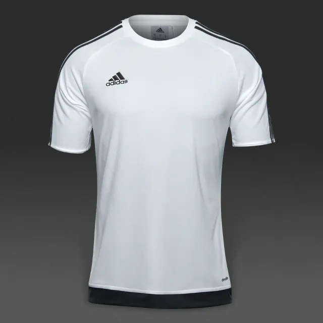 adidas Junior Estro 15 SS Jersey White Black