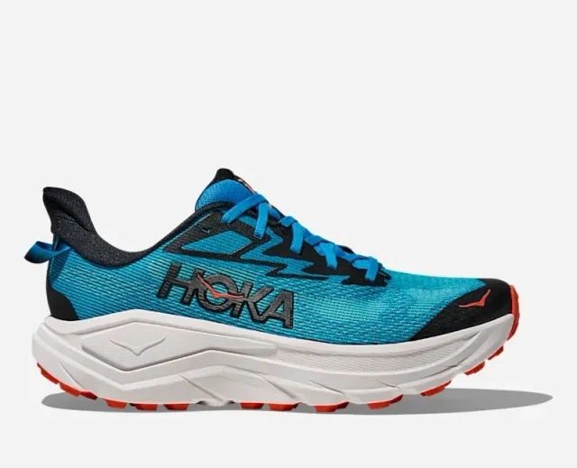 Hoka Men's Challenger 8 Road Running Shoes In Skyward Blue/White