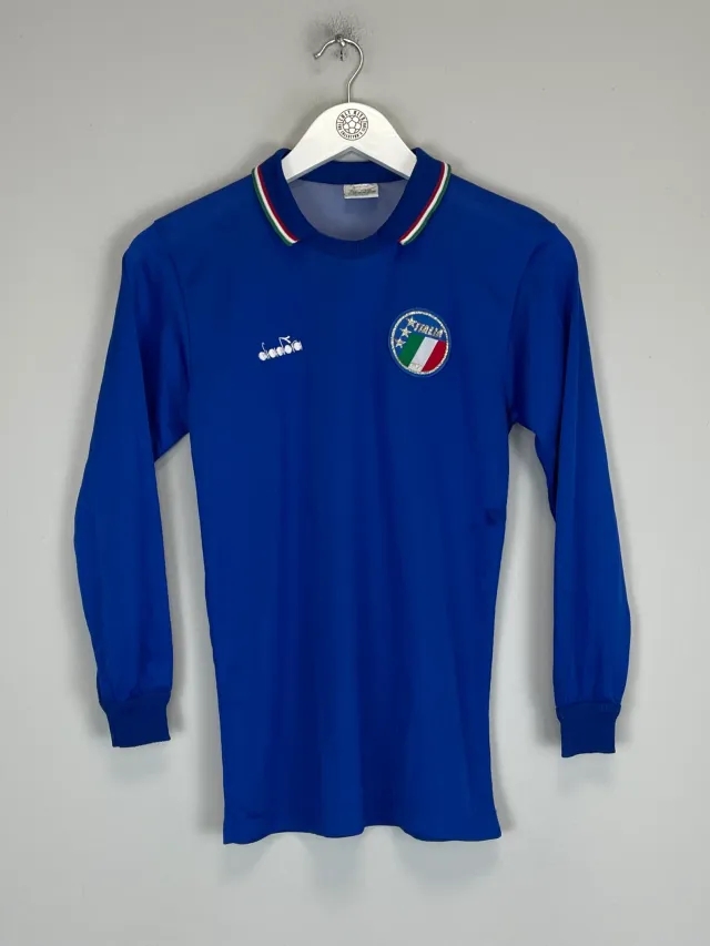 1986/91 ITALY L/S HOME SHIRT (XL.KIDS) DIADORA | Cult Kits