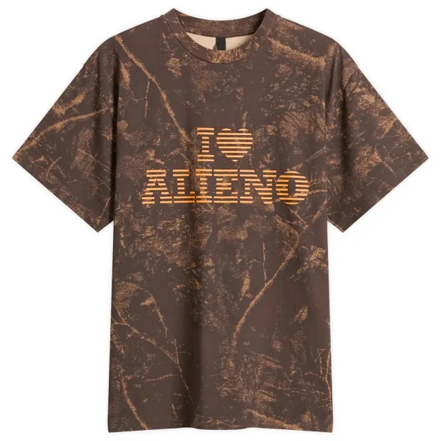 No Problemo Men's I Love Alieno Camo T-Shirt Multi