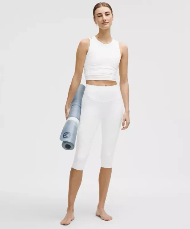 lululemon – Women's Align High-Rise Crop Leggings – 17" – Color White – Size 0