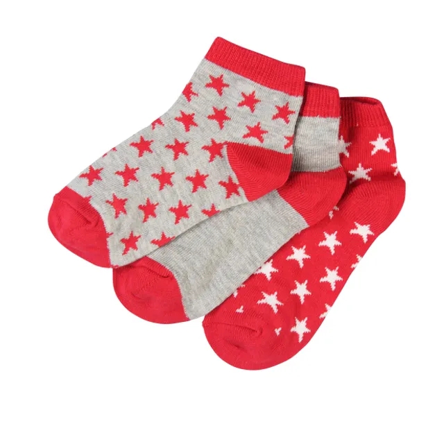 Jordan Kids Ankle 6 Pack Unisex Socks - Red