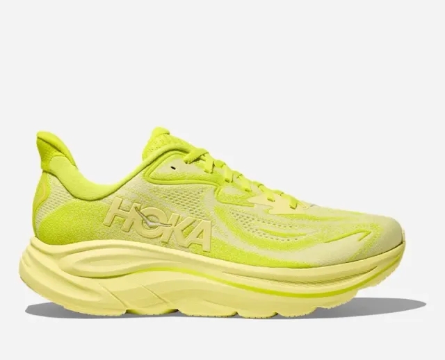 Hoka Men's Clifton 10 Road Running Shoes In Neon Hoka Citrus/Sunlight