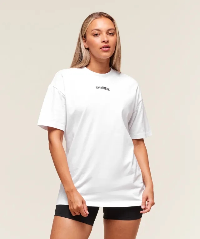  Block Oversized T-Shirt - White