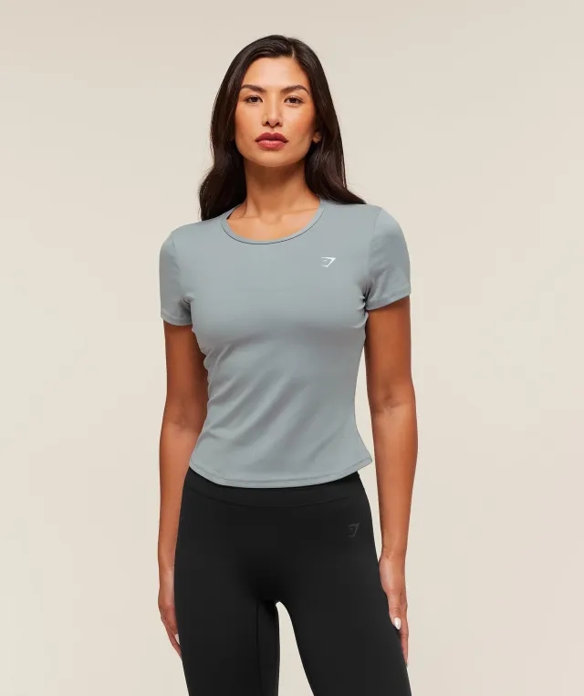  Training Baby Tee - Denim Grey