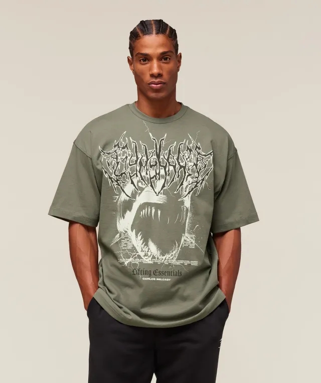  Carlos Belcast x Rest Day Essential T-Shirt - Base Green