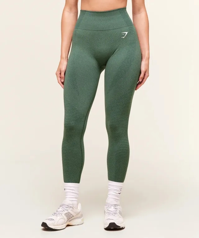  Vital Leggings - Dark Green Marl