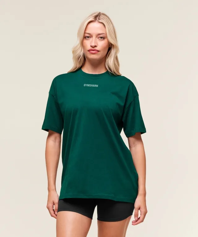  Block Oversized T-Shirt - Weighted Teal