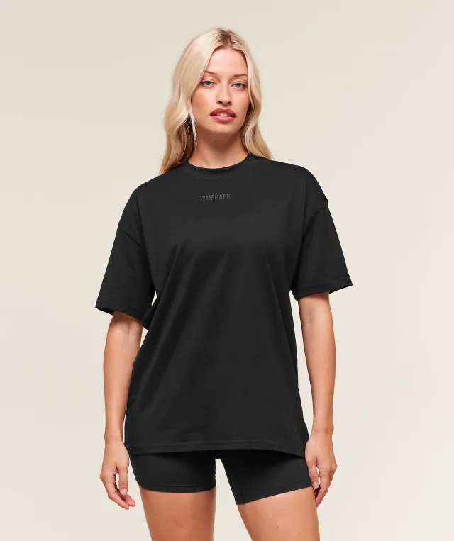  Block Oversized T-Shirt - Black