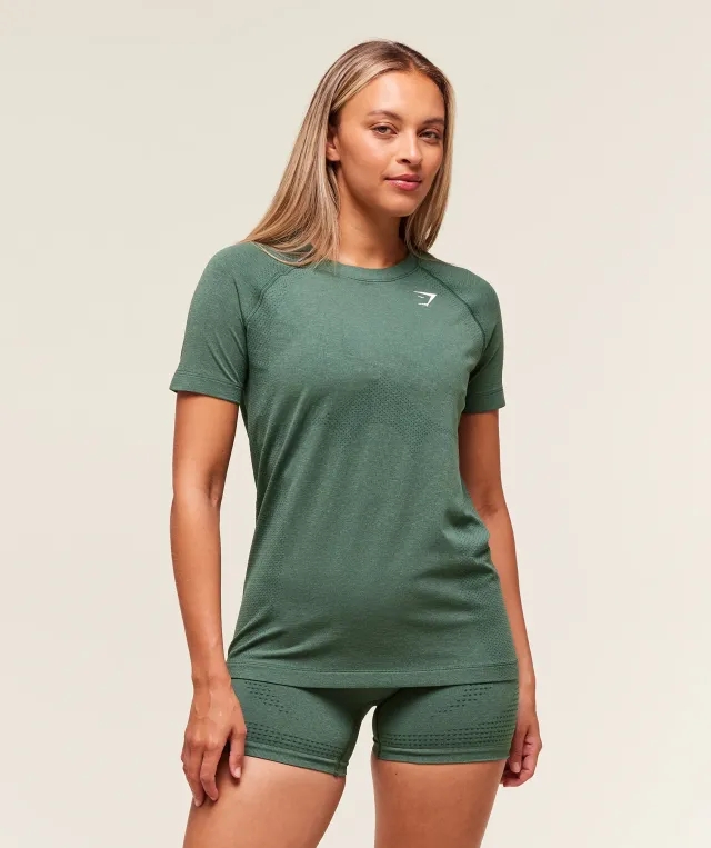  Vital Light T-Shirt - Obsidian Green Marl