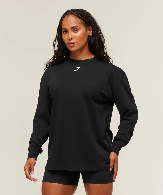  Power Long Sleeve Top - Black