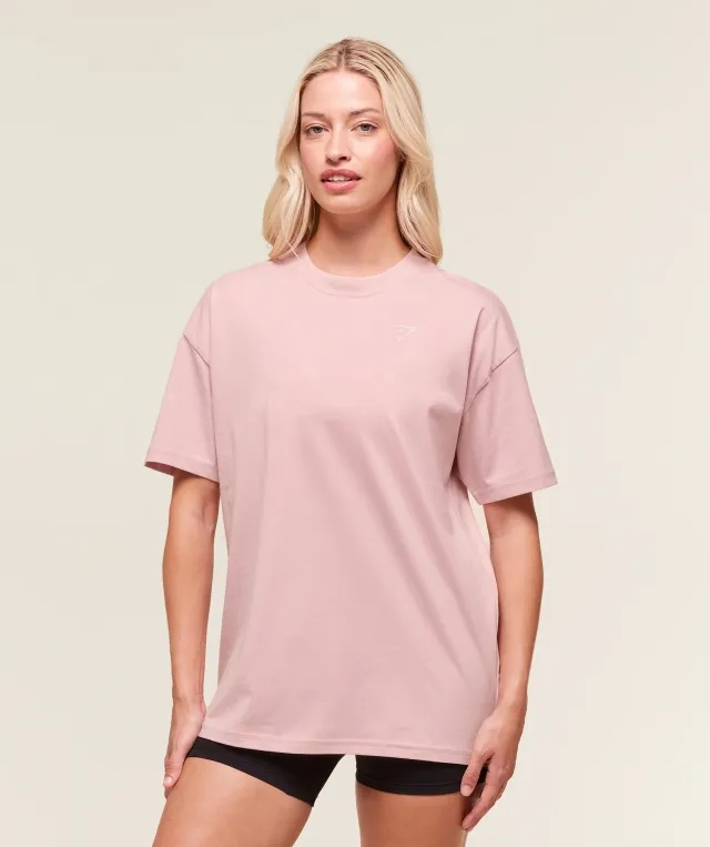  Training Oversized T-Shirt - Cloud Pink