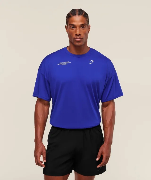  Conditioning Club Oversized T-Shirt - Athletic Blue