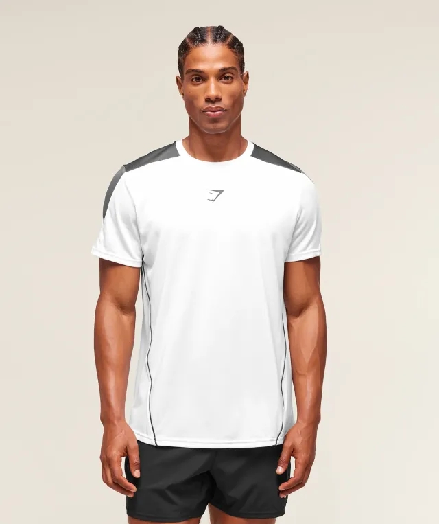  Arrival Block T-Shirt - White