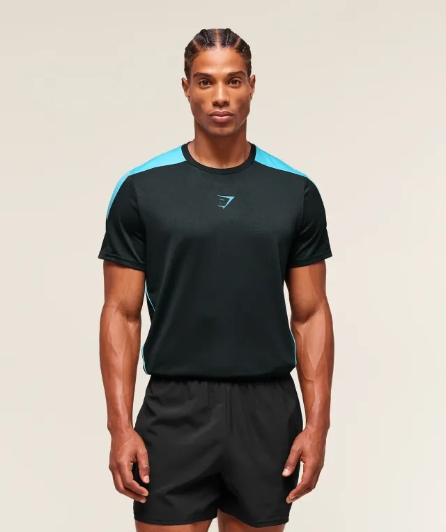  Arrival Block T-Shirt - Deep Petrol Blue