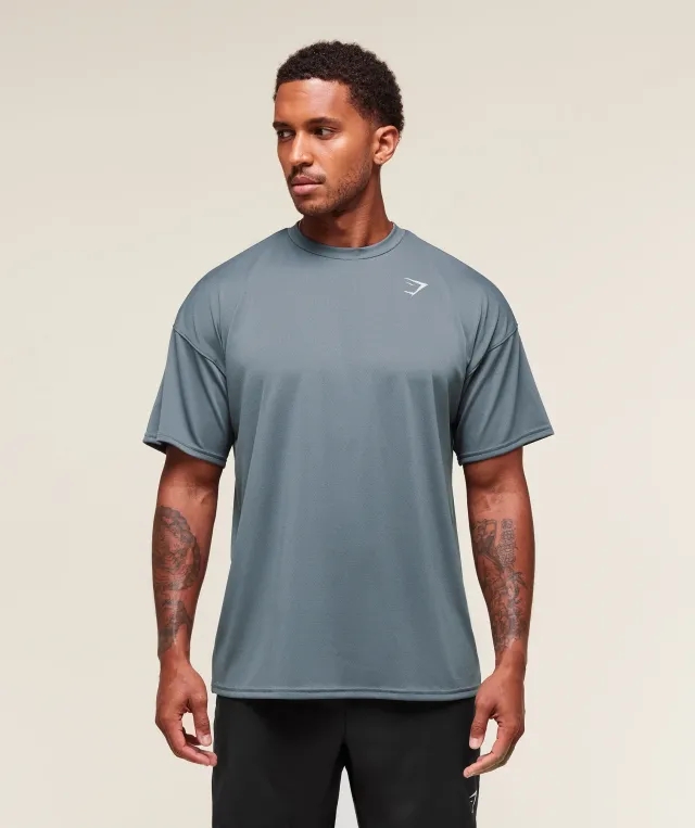  Arrival Oversized T-Shirt - Iron Blue