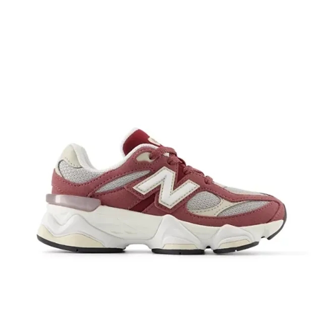 New Balance Kids' 9060 LACE in Red/White Synthetic