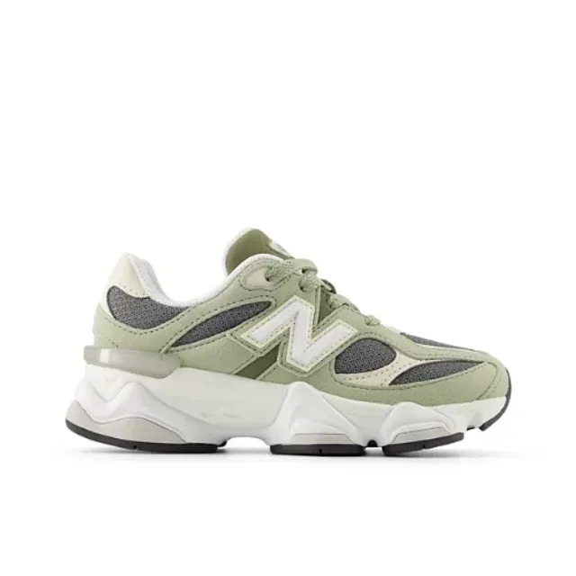 New Balance Kids' 9060 LACE in Green/White Synthetic