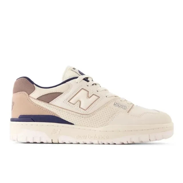 New Balance Men's 550 in Beige/Brown/Blue Suede/Mesh