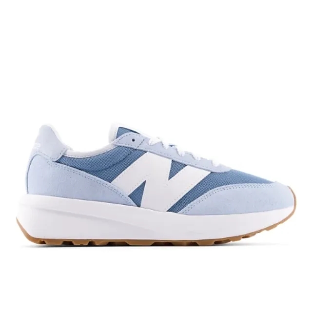 New Balance Unisex 370 in Blue Suede/Mesh