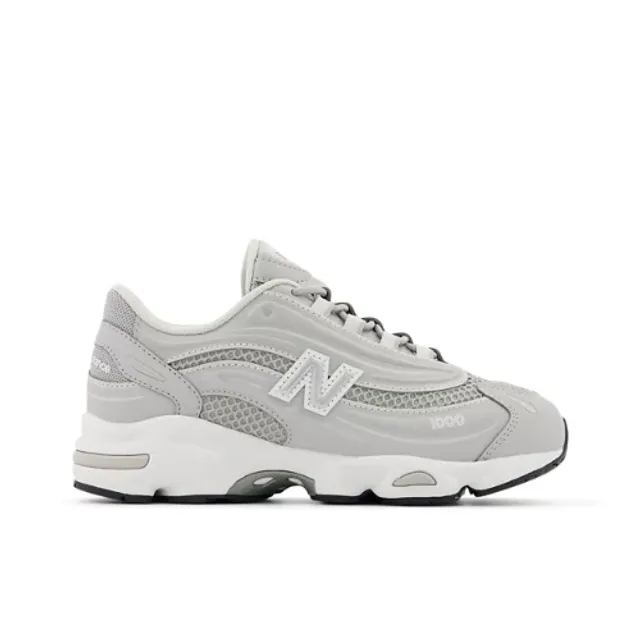 New Balance Kids' 1000 BUNGEE LACE in Grey/White Synthetic