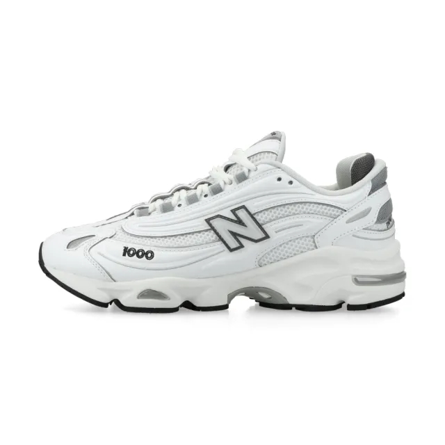 New Balance Unisex 1000 in White/Grey Synthetic