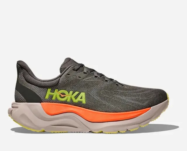 Hoka Men's Arahi 8 Road Running Shoes In Asphalt/Gravel