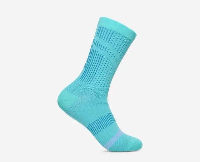 Hoka Trail Run Crew Sock In Cielo Blue