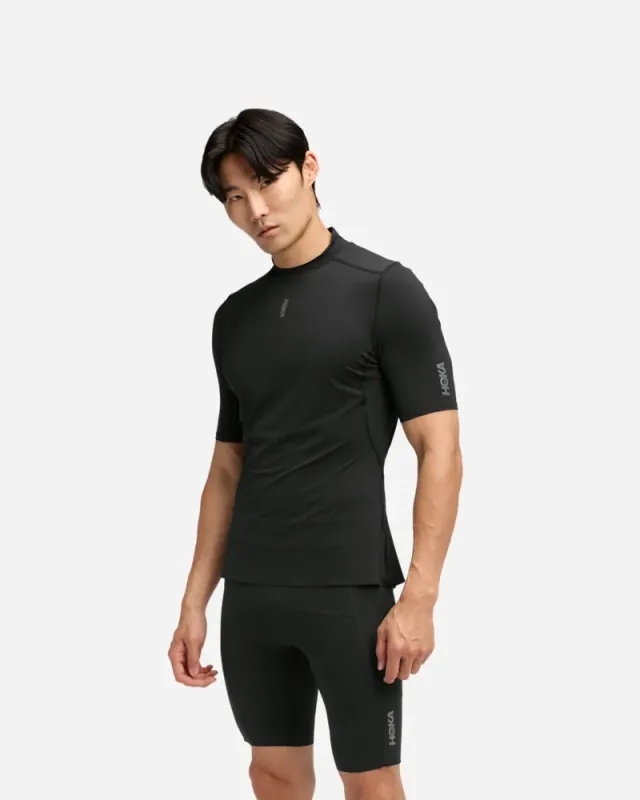 Hoka Men's Skybreeze Short Sleeve In Black