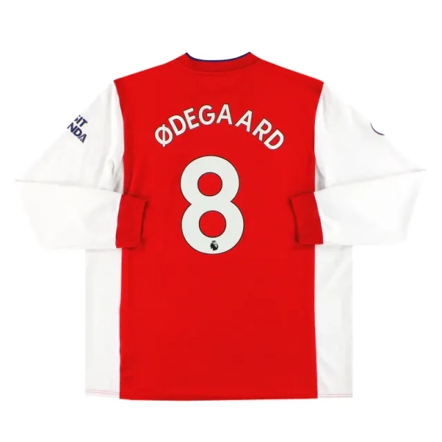 2021-22 Arsenal adidas Home Shirt Ødegaard #8 L/S XXL - Arsenal / Excellent 
