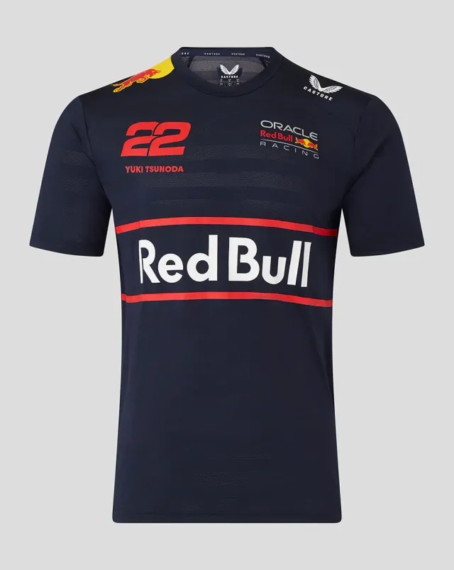 Castore Oracal Red Bull Racing Men's Yuki Tsunoda Team T-shirt - Night Sky