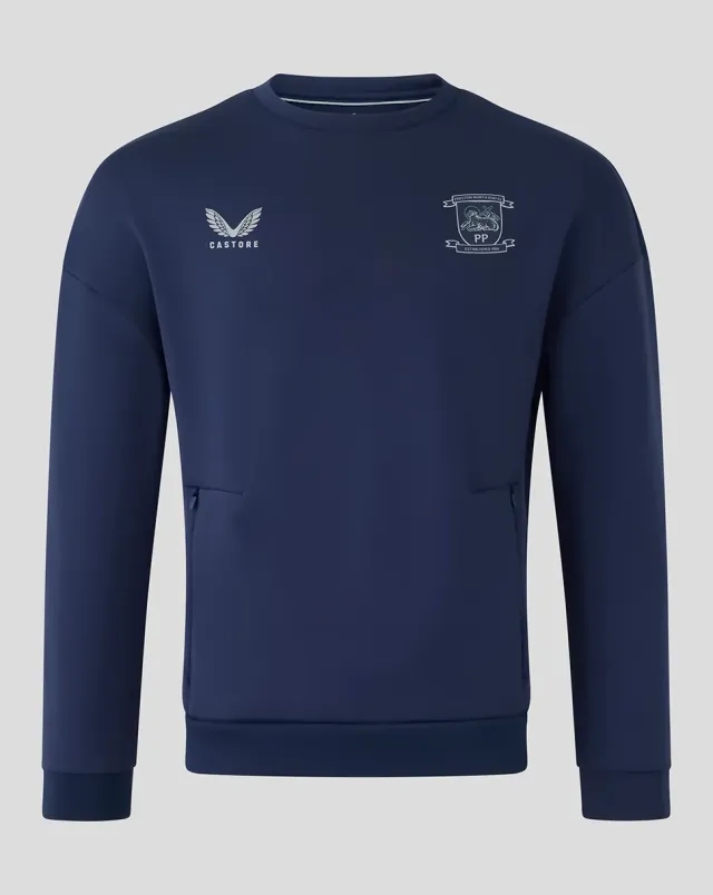 Castore Preston Travel Crew Sweatshirt - Black Iris