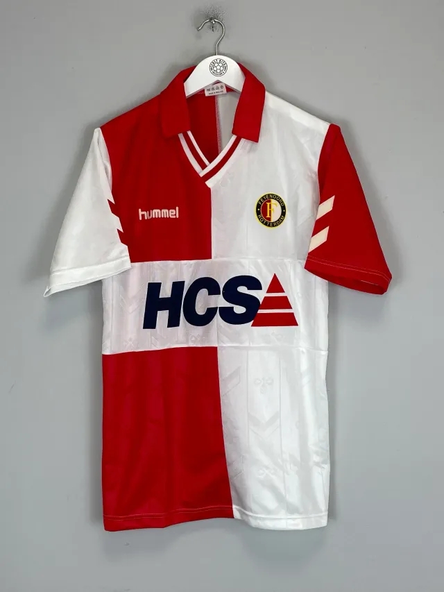 1989/90 FEYENOORD *MINT* HOME SHIRT (L) HUMMEL | Cult Kits