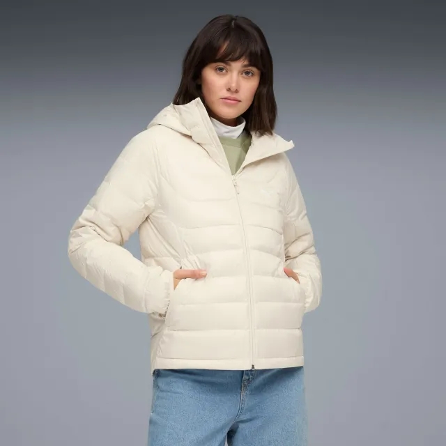 PUMA packLite Hooded Down Jacket Women, Alpine Snow, size Large