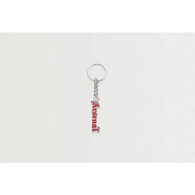 Arsenal Gothic Text Keyring, Multicolor