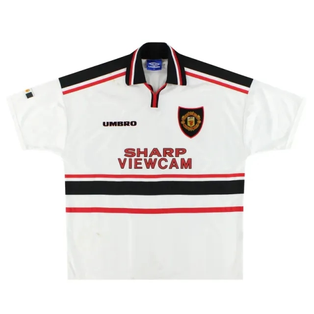 1997-99 Manchester United Umbro Away Shirt XXL - Manchester United / Very Good 
